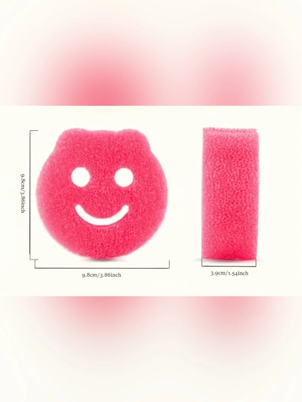 Colorful Smiley Cleaning Sponges | 7pk